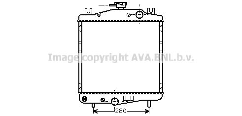 AVA QUALITY COOLING Радиатор, охлаждение двигателя CR2006